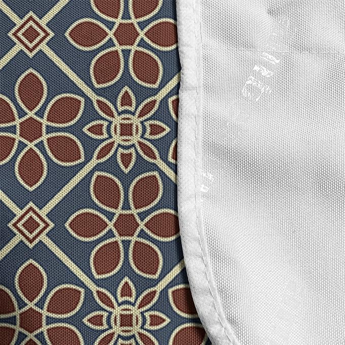 Ambesonne Eastern Microwave Oven Cover, Oriental Cultural Motif Swirled Curved - Image 4