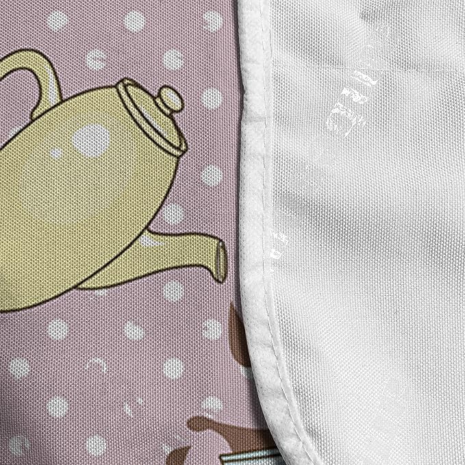 Ambesonne Tea Party Microwave Oven Cover, Polka Dots Background - Image 4