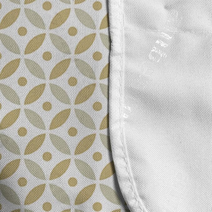 Lunarable Geometric Circle Microwave Oven Cover, Disc Shaped Overlaps Dots and - Image 4