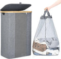 ELONG HOME Laundry Basket, 100L Grey Collapsible Laundry Baskets by ELONGHOME