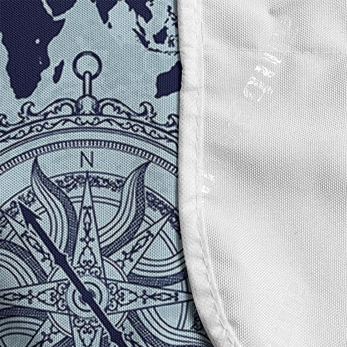 Ambesonne Compass Microwave Oven Cover, World Map Pattern Vintage Inspirations - Image 4