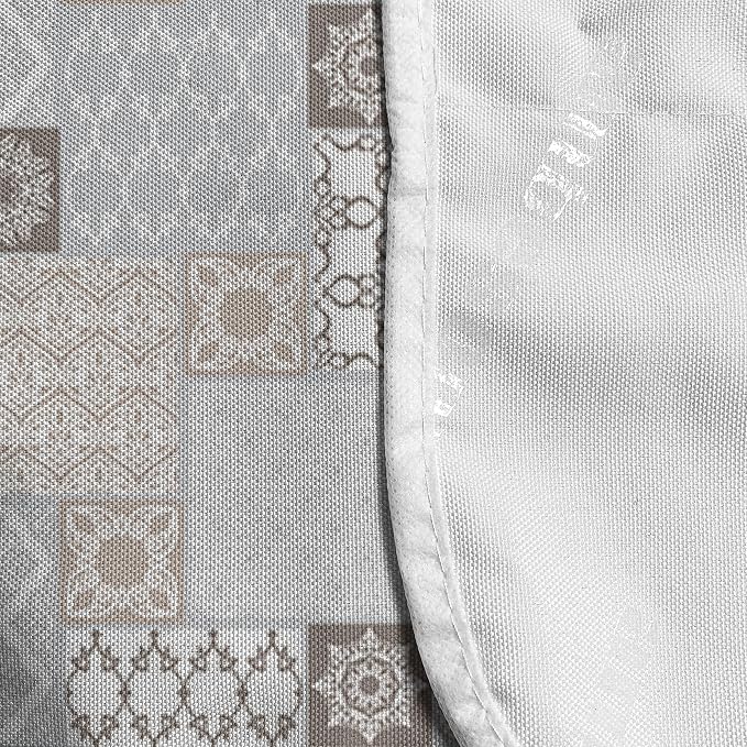 Ambesonne East Microwave Oven Cover, Oriental Checkered Pattern Grid Style - Image 4