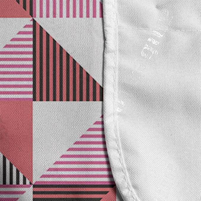 Ambesonne Geometric Microwave Oven Cover, Simple Repeating Pattern of Halved - Image 4