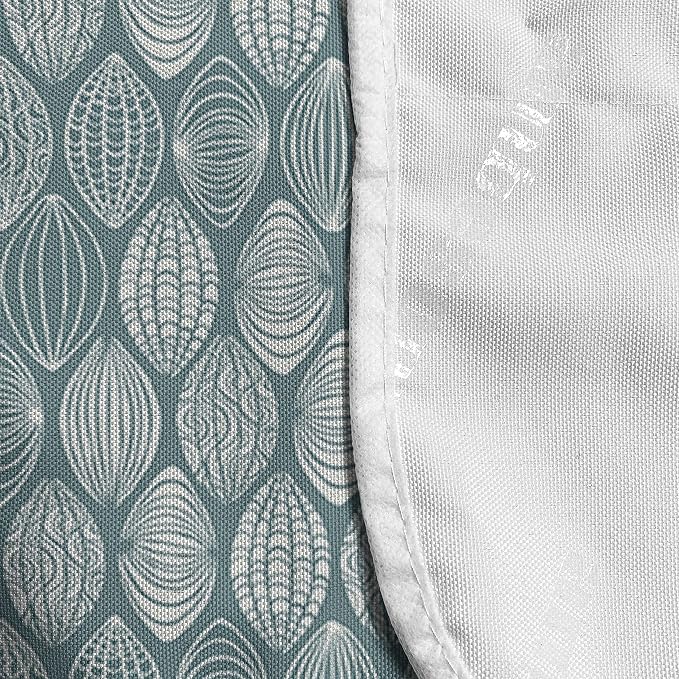 Ambesonne Geometric Microwave Oven Cover, Different Type of Oval Doodle Round - Image 4